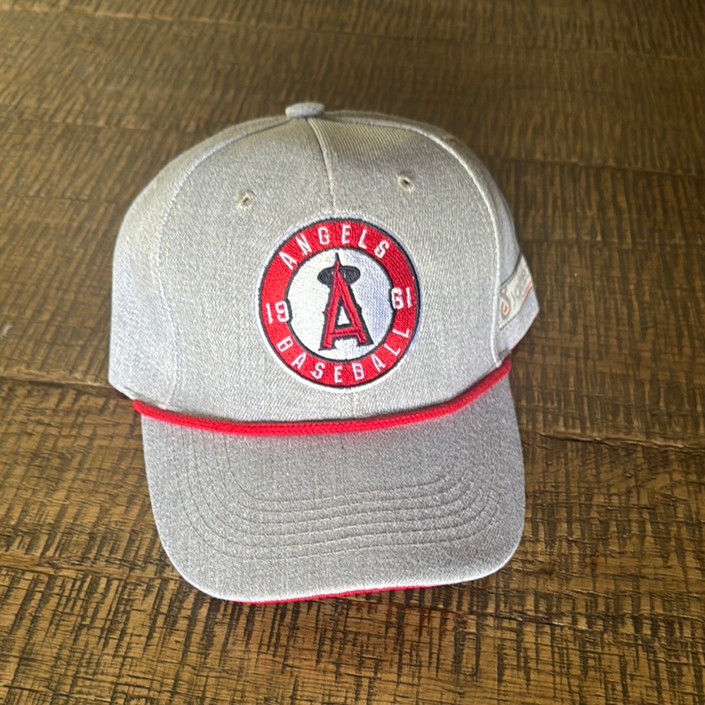 Angels Gray and Red Baseball Cap